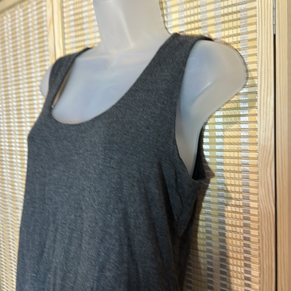 Grace Dark Heather Gray Heavy Weight Tank Top Large - Picture 6 of 13